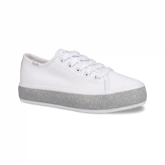 Big Kids Triple Up Glitter Foxing Lace Up
