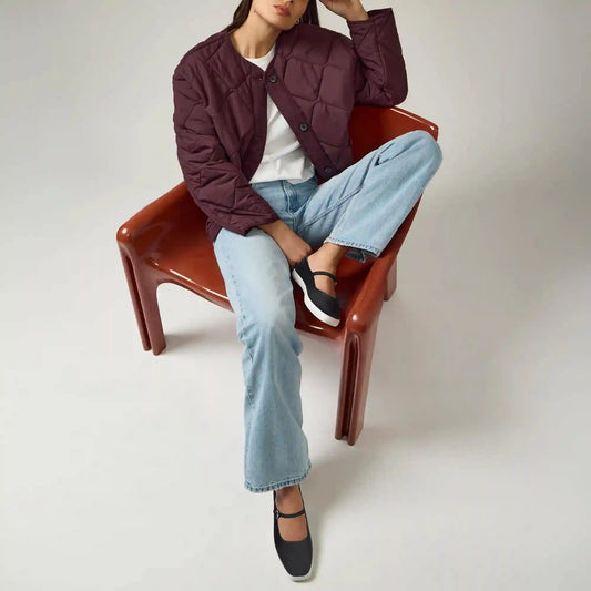 Square Toe Mary Jane Leather