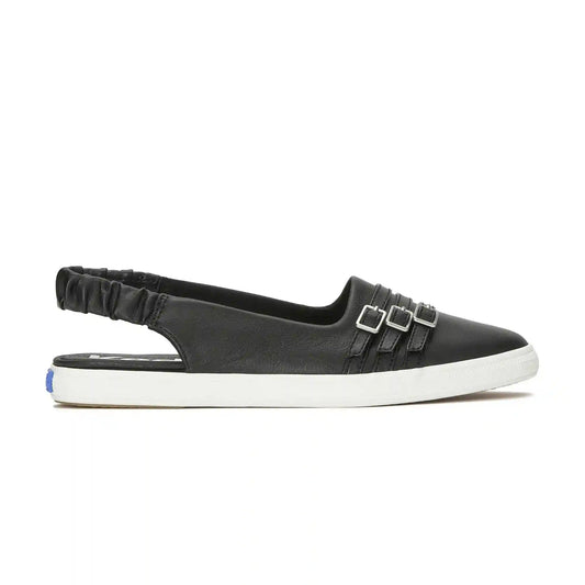 Point Slingback Leather Deco Buckles