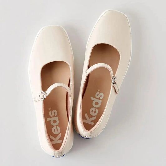 Square Toe Mary Jane Leather